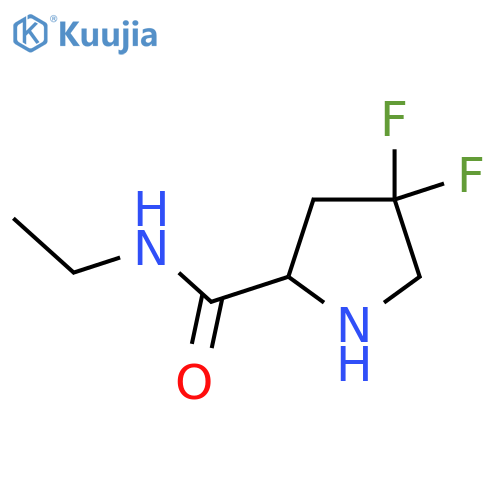 N-Ethyl-4,4-difluoropyrrolidine-2-carboxamide structure