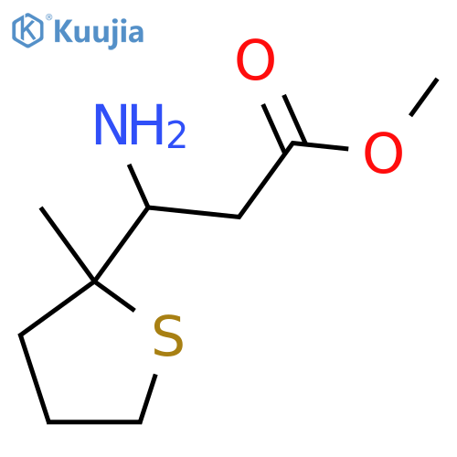 Methyl 3-amino-3-(2-methylthiolan-2-yl)propanoate structure