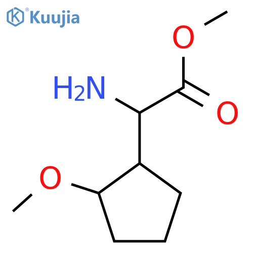 Methyl 2-amino-2-(2-methoxycyclopentyl)acetate structure