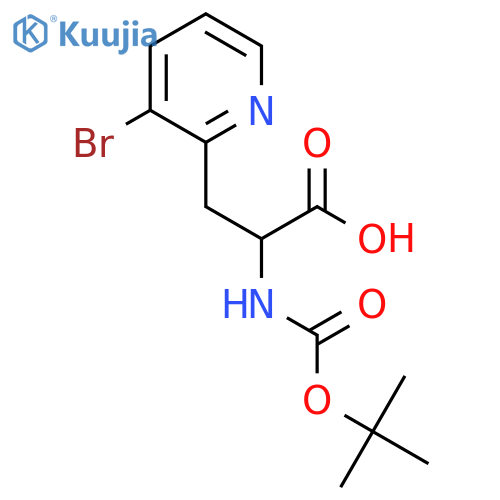 3-(3-Bromopyridin-2-yl)-2-{[(tert-butoxy)carbonyl]amino}propanoic acid structure