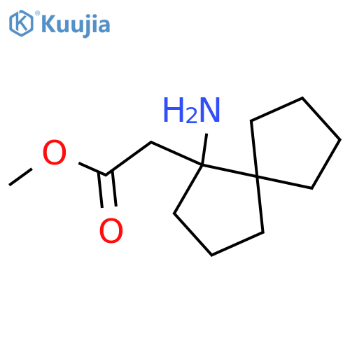 methyl 2-{1-aminospiro4.4nonan-1-yl}acetate structure