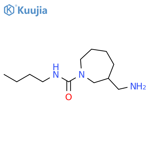 1H-Azepine-1-carboxamide, 3-(aminomethyl)-N-butylhexahydro- structure