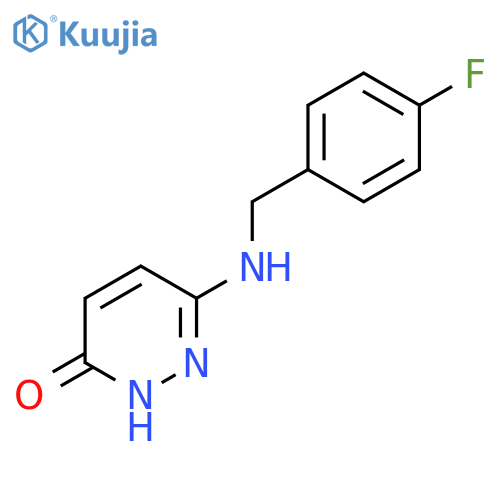 6-((4-Fluorobenzyl)amino)pyridazin-3-ol structure