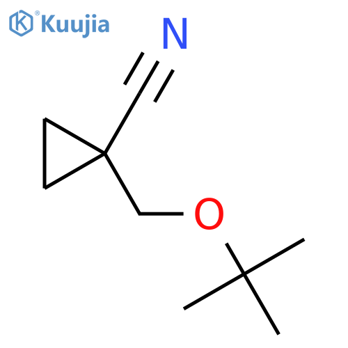 1-[(Tert-butoxy)methyl]cyclopropane-1-carbonitrile structure