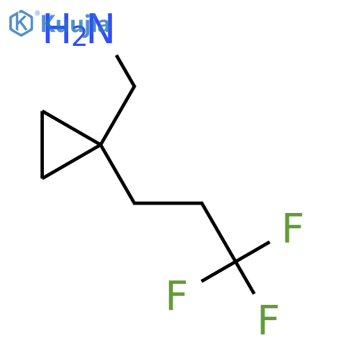 [1-(3,3,3-Trifluoropropyl)cyclopropyl]methanamine structure