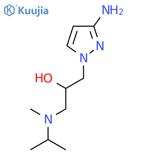 1-(3-amino-1H-pyrazol-1-yl)-3-[methyl(propan-2-yl)amino]propan-2-ol structure