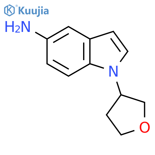 1-(oxolan-3-yl)-1H-indol-5-amine structure