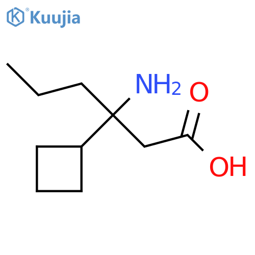 3-amino-3-cyclobutylhexanoic acid structure