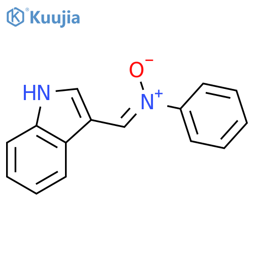 (NZ)-N-[(1H-indol-3-yl)methylidene]-N-oxidoanilinium structure