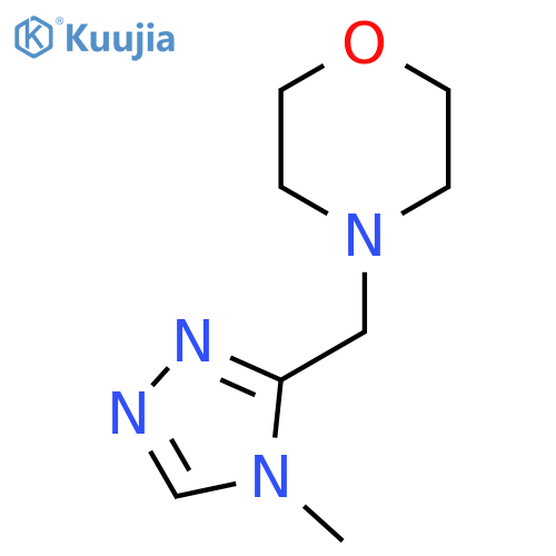 4-[(4-methyl-4H-1,2,4-triazol-3-yl)methyl]morpholine structure