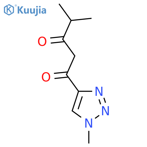 4-methyl-1-(1-methyl-1H-1,2,3-triazol-4-yl)pentane-1,3-dione structure