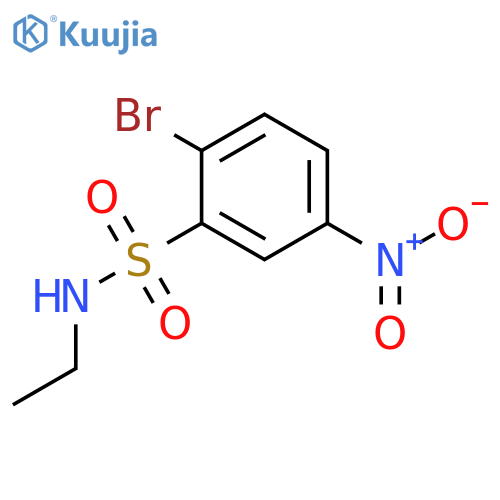 2-bromo-N-ethyl-5-nitrobenzene-1-sulfonamide structure