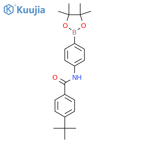 4-Tert-butyl-N-[4-(4,4,5,5-tetramethyl-1,3,2-dioxaborolan-2-yl)phenyl]benzamide structure