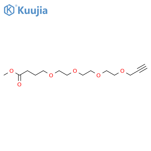 Propargyl-PEG4-(CH2)3-methyl ester structure