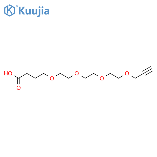 Propargyl-PEG4-(CH2)3-acid structure