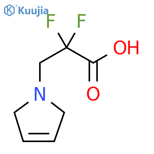 1H-Pyrrole-1-propanoic acid, α,α-difluoro-2,5-dihydro- structure