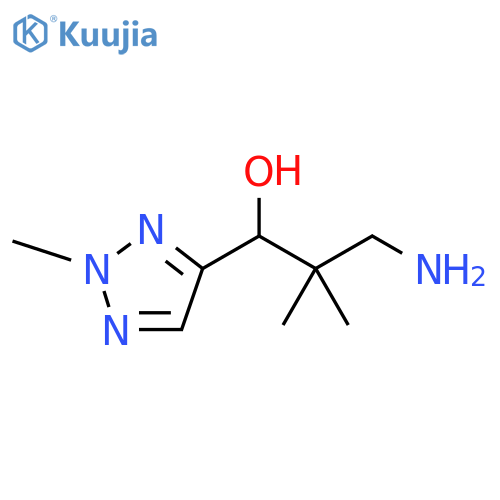 2H-1,2,3-Triazole-4-methanol, α-(2-amino-1,1-dimethylethyl)-2-methyl- structure