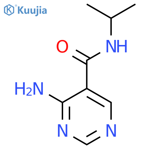 4-Amino-N-(propan-2-yl)pyrimidine-5-carboxamide structure