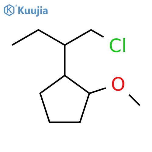 Cyclopentane, 1-[1-(chloromethyl)propyl]-2-methoxy- structure