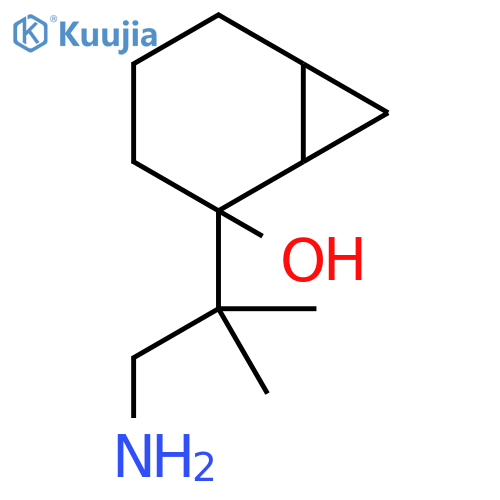 Bicyclo[4.1.0]heptan-2-ol, 2-(2-amino-1,1-dimethylethyl)- structure