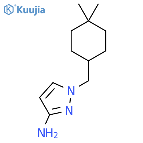 1-[(4,4-dimethylcyclohexyl)methyl]-1H-pyrazol-3-amine structure