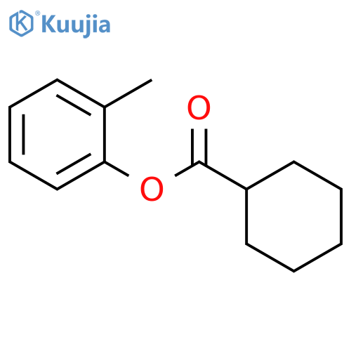 Cyclohexanecarboxylicacid, 2-methylphenyl ester structure