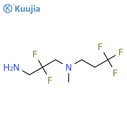 (3-Amino-2,2-difluoropropyl)(methyl)(3,3,3-trifluoropropyl)amine structure