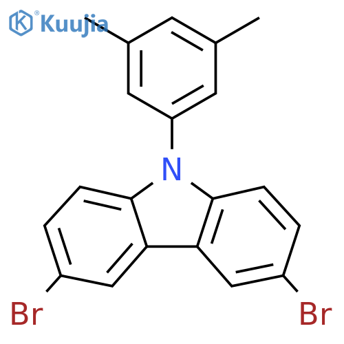 3,6-Dibromo-9-(3,5-dimethylphenyl)-9H-carbazole structure