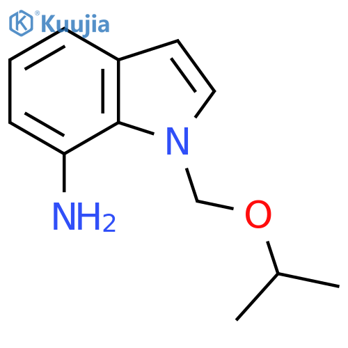1-[(propan-2-yloxy)methyl]-1H-indol-7-amine structure