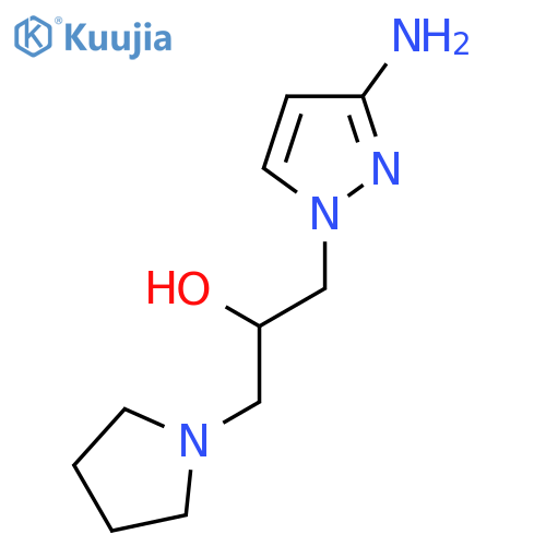 1-(3-amino-1H-pyrazol-1-yl)-3-(pyrrolidin-1-yl)propan-2-ol structure