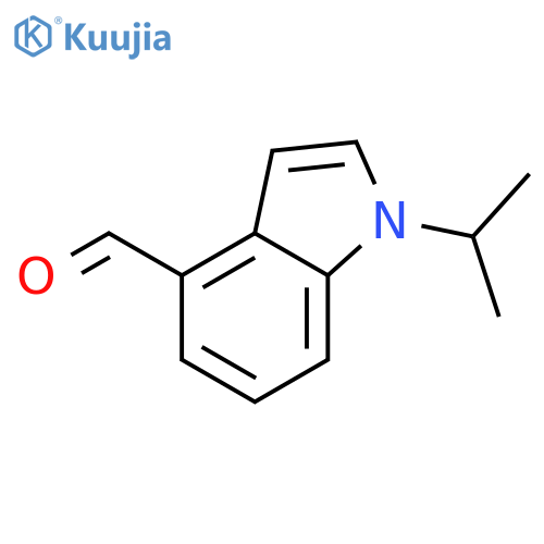 1H-Indole-4-carboxaldehyde, 1-(1-methylethyl)- structure