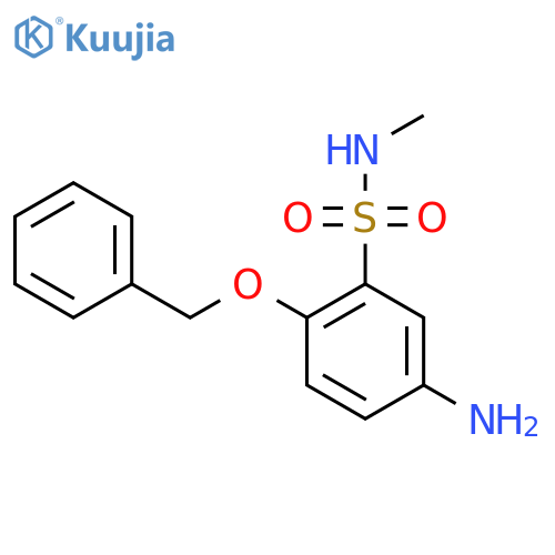 5-amino-2-(benzyloxy)-N-methylbenzene-1-sulfonamide structure