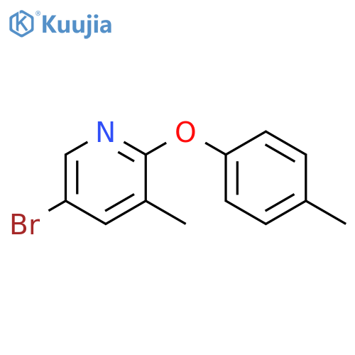 5-bromo-3-methyl-2-(p-tolyloxy)pyridine structure