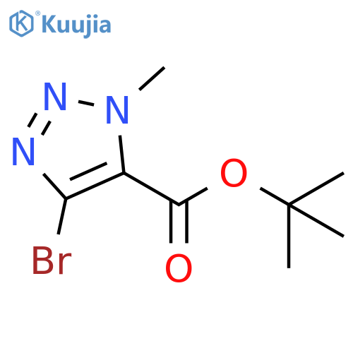 tert-butyl 4-bromo-1-methyl-1H-1,2,3-triazole-5-carboxylate structure