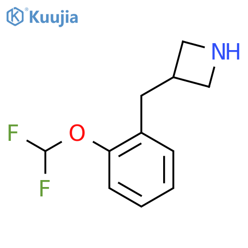 3-{2-(difluoromethoxy)phenylmethyl}azetidine structure