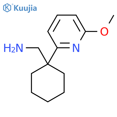[1-(6-Methoxypyridin-2-yl)cyclohexyl]methanamine structure