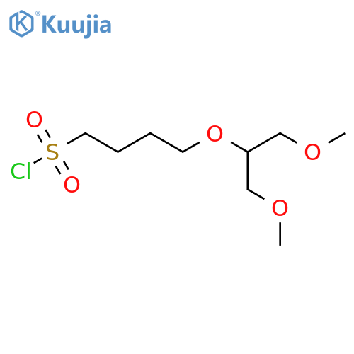 4-(1,3-dimethoxypropan-2-yl)oxybutane-1-sulfonyl chloride structure