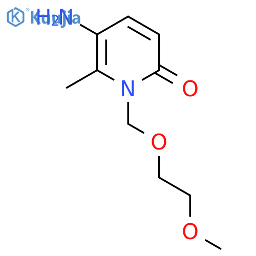 5-Amino-1-[(2-methoxyethoxy)methyl]-6-methyl-1,2-dihydropyridin-2-one structure