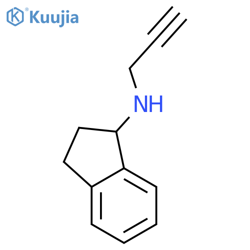 N-(prop-2-yn-1-yl)-2,3-dihydro-1H-inden-1-amine structure