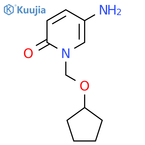 5-amino-1-(cyclopentyloxy)methyl-1,2-dihydropyridin-2-one structure
