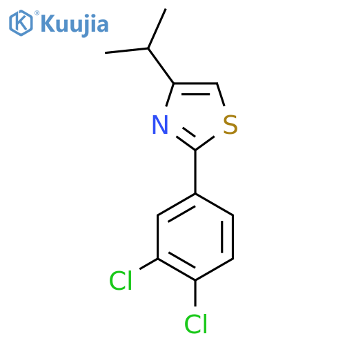 2-(3,4-Dichlorophenyl)-4-(propan-2-yl)-1,3-thiazole structure