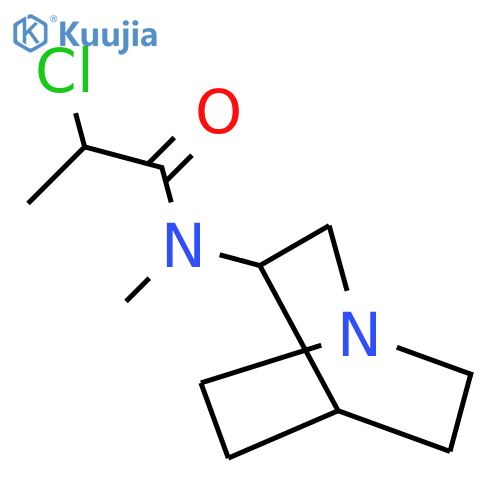 n-{1-Azabicyclo[2.2.2]octan-3-yl}-2-chloro-n-methylpropanamide structure