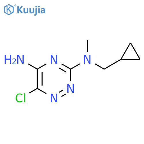 6-Chloro-3-N-(cyclopropylmethyl)-3-N-methyl-1,2,4-triazine-3,5-diamine structure