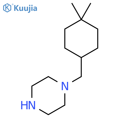 1-[(4,4-Dimethylcyclohexyl)methyl]piperazine structure