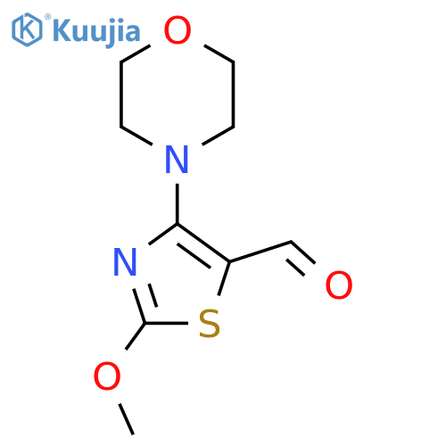 2-Methoxy-4-(morpholin-4-yl)-1,3-thiazole-5-carbaldehyde structure
