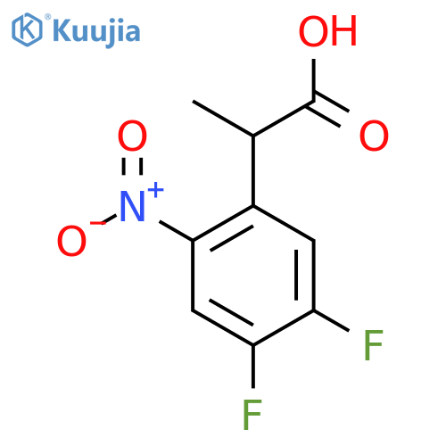 2-(4,5-Difluoro-2-nitrophenyl)propanoic acid structure