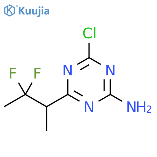1,3,5-Triazin-2-amine, 4-chloro-6-(2,2-difluoro-1-methylpropyl)- structure