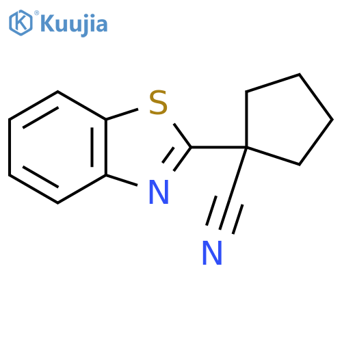 1-(1,3-Benzothiazol-2-yl)cyclopentanecarbonitrile structure
