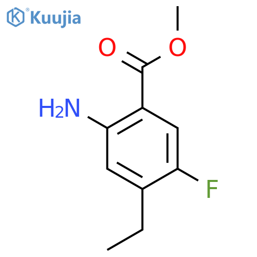 Methyl 2-amino-4-ethyl-5-fluorobenzoate structure
