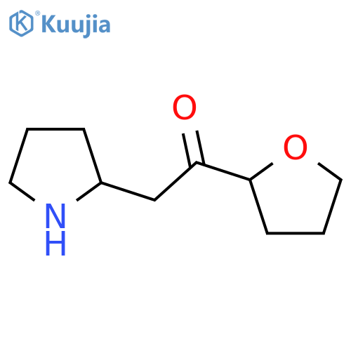 1-(Oxolan-2-yl)-2-(pyrrolidin-2-yl)ethan-1-one structure